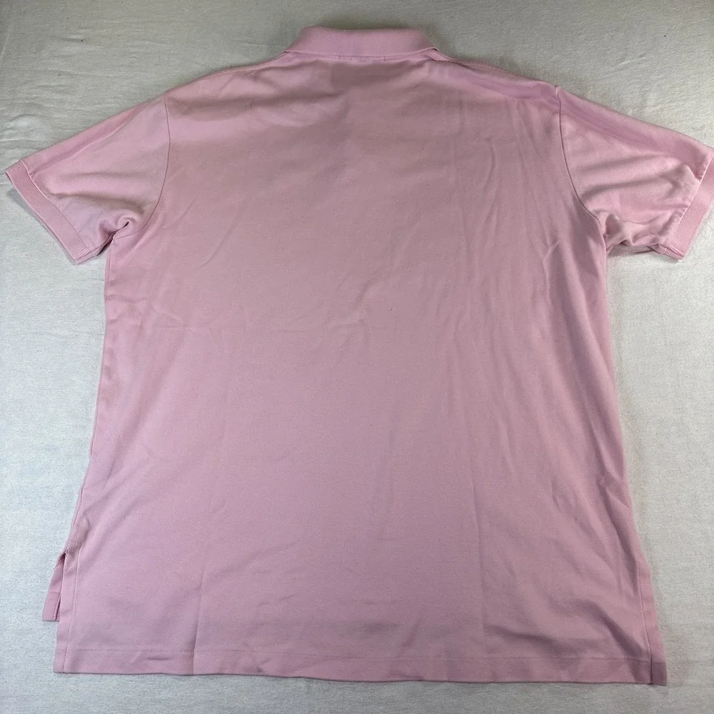 Polo Ralph Lauren Pink Short Sleeve Polo L 100% Cotton Logo Shirt